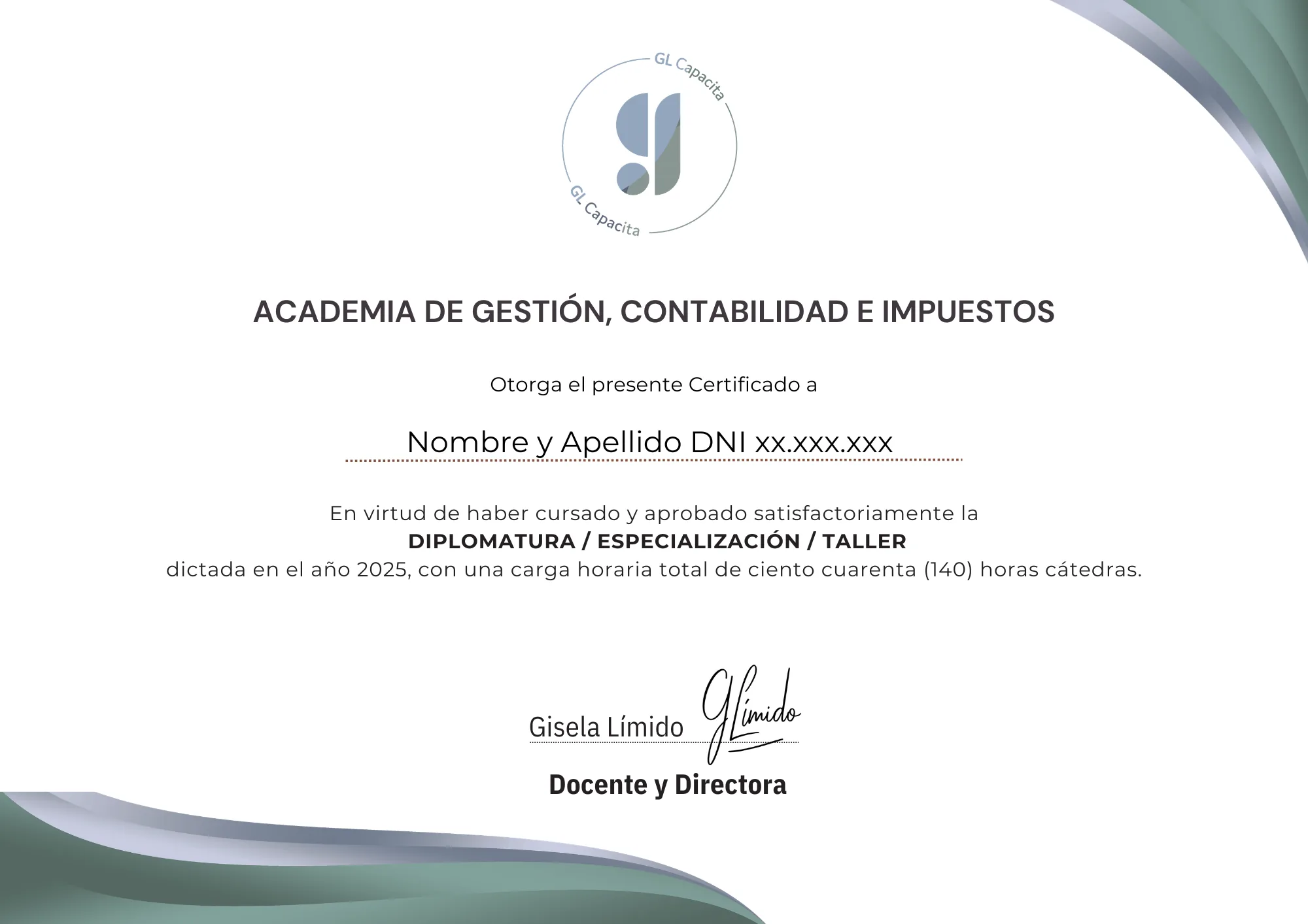 Certificado GL Capacita